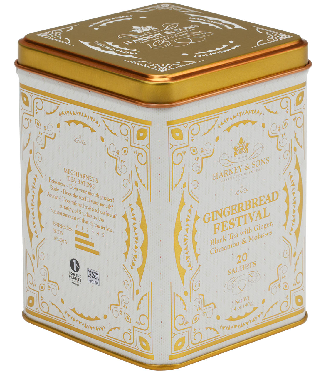 Gingerbread Festival, Tin of 20 Sachets